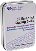 Mind Brain Emotion 52 Essential Coping Skills Cards - Self Care Exercises for Stress and Social Anxiety Relief - Resilience, Emotional Agility, Confidence Therapy Games for Teens, Adults