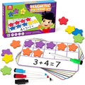 Coogam Magnetic Ten-Frame Set, Math Manipulative EVA Number Counting Games, Montessori Educational Toy Gift for Kindergarten Classroom Kids 3 4 5 Year Old