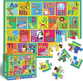 Floor Puzzle for Kids,48 Pcs Animal Letter A-Z Alphabet Puzzle,Vivid Animal Design Letter Games for Preschoolers,Learning Educational Toys for Boys and Girls,Floor Puzzles for Toddlers 3 and up