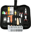 LYFJXX Jewelry Making Supplies Kit with Jewelry Pliers, Jewelry Wires and Jewelry Findings for DIY