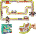TOI Gaint Floor Puzzle for Kids Ages 3 and Up, 2x3 Feet Railway Floor Puzzles for Toddlers 3-5, Extra Large Preschool Learning Jigsaw Puzzles for Boys and Girls