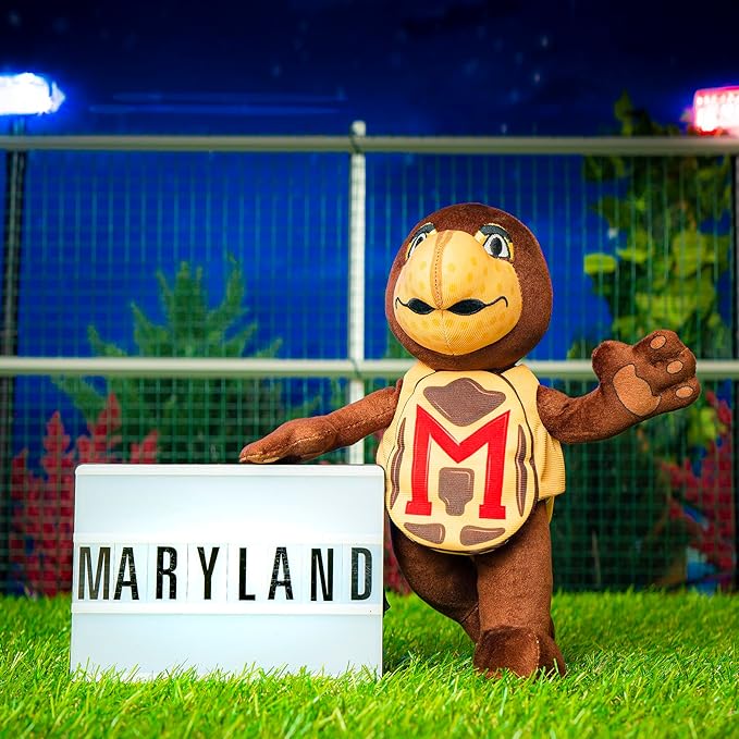 Bleacher Creatures Maryland Terrapins Testudo 10" Mascot Plush Figure - A Mascot for Play or Display
