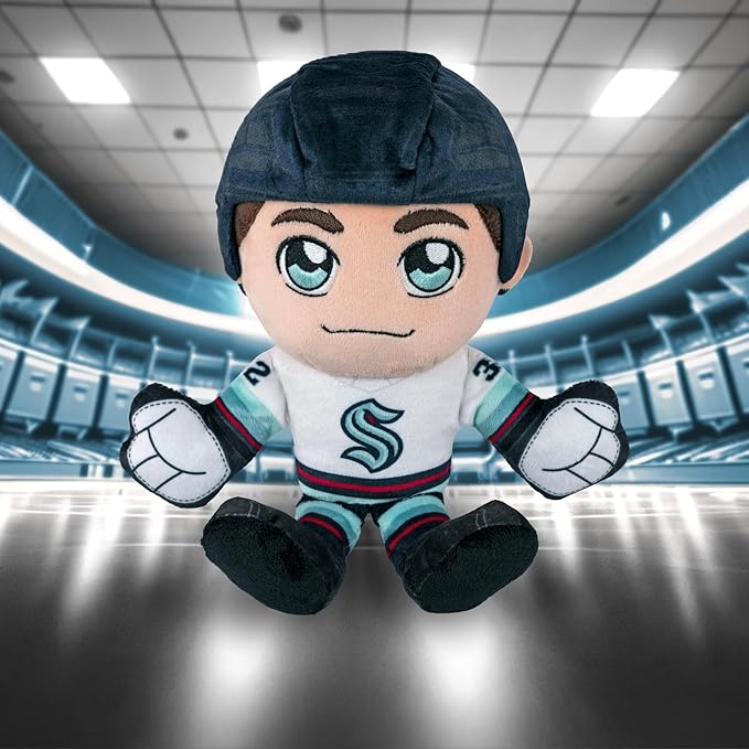 Bleacher Creatures Seattle Kraken Player 8" Kuricha Sitting Plush - Soft Chibi Inspired NHL Player