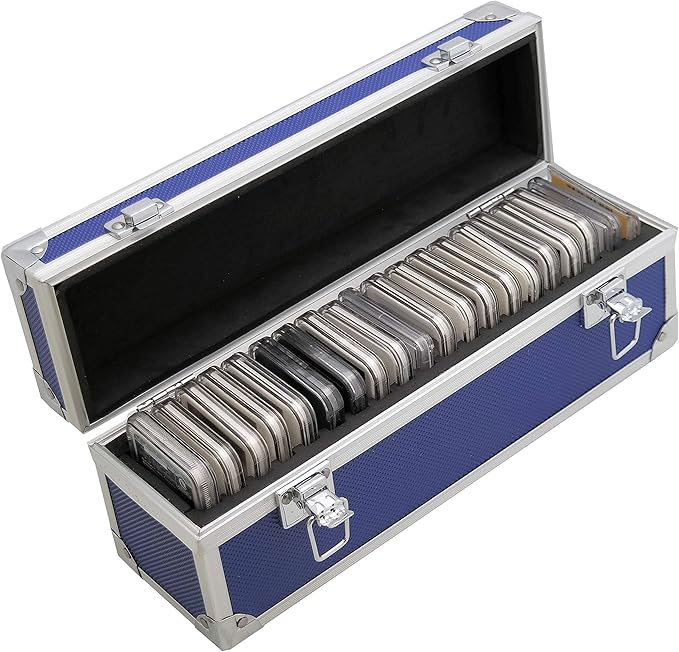 Ursae Minoris Elite Blue Aluminum Box for 20 Certified or Certified-Style Coin Holders NGC, PCGS, ANACS, Elite, Lighthouse, BCW