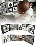 Samuel Sensory Board for Babies - Supersized Black and White Baby Cards for Developmental Newborn Tummy Time Toys - 100cm Newborn Black & White Toys for 0-3 Months & Older - Thick Stand Up Board No. 2