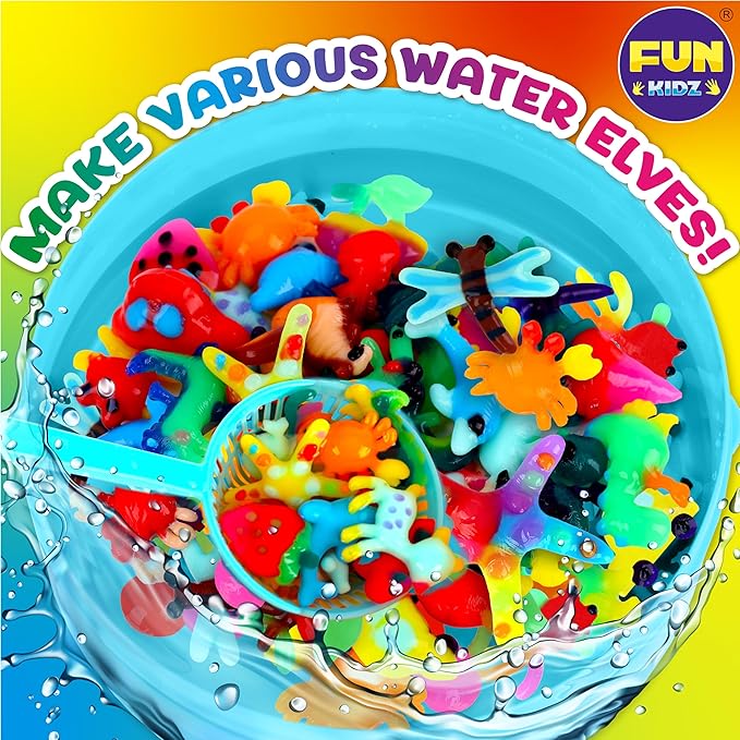 Summer Multiple Magic Aqua Elves Toy Kit for Kids, FunKidz Water Fairy Gel Kit Squishy Kit for Girls Activities for Boys Ages 3+