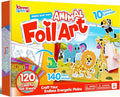 Klever Kits Foil Art Kit for Kids - Arts & Crafts Supplies, Mess Free Coloring, Animal Foil Foam Stickers, Creative Travel Toys, Birthday Gifts for Boys & Girls Ages 4 and Up