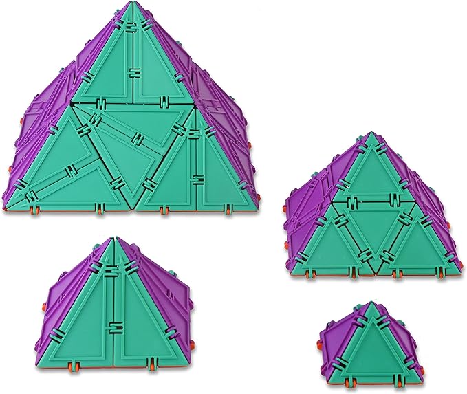 3D Building Set for Learning Math, Includes Many Online Activities, Jumbo Size, 512-pc, Made in USA