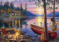 500 Piece Puzzles for Adults Sunset by The Lake 20.5 x 15 Inch 500 Piece Jigsaw Puzzles for Kids Adults Puzzles 500 Pieces for Adults Holiday Educational Challenge Toy