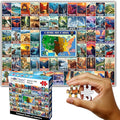 Think2Master Colorful Vintage USA National Park 250 Pieces Jigsaw Puzzle. Fun Educational Toy for Kids, School & Families. Great Gift for Ages 8+ Great Gift for Interested in Traveling. 14.2” X 19.3”