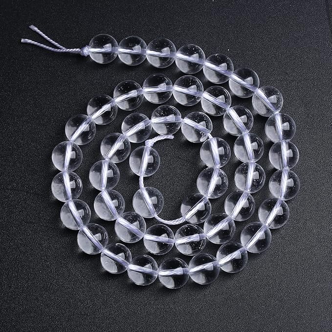 4MM 86PCS Natural Clear White Crystal Quartz Gemstone 3A Grade Round Loose Beads for Jewelry Making DIY Bracelet 1 Strand 15''