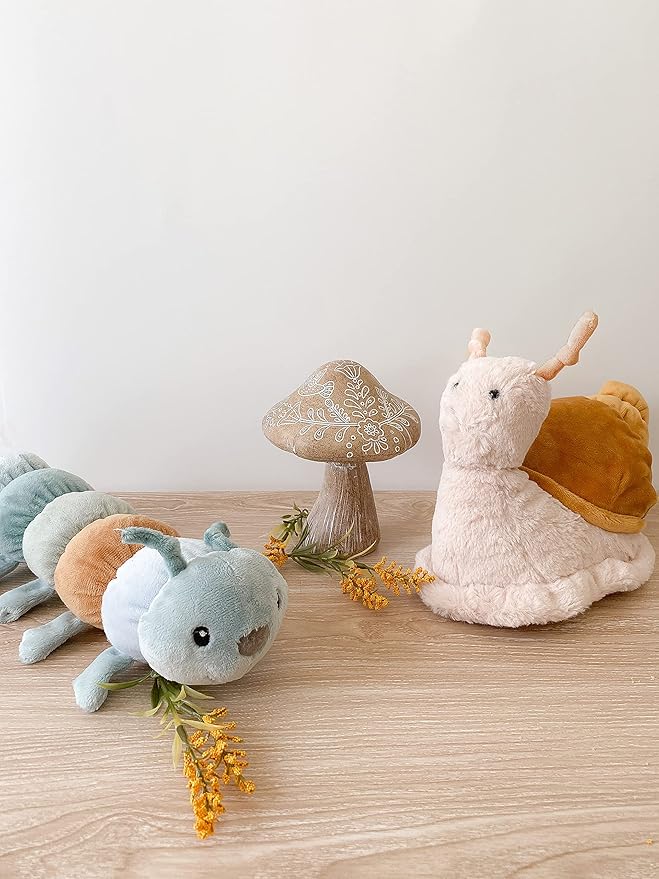 MON AMI Shelby The Snail Stuffed Animal - 11", Soft & Premium Snail Plush Toy, for Toddlers, Kids, Use as Toy or Nursery Room Décor