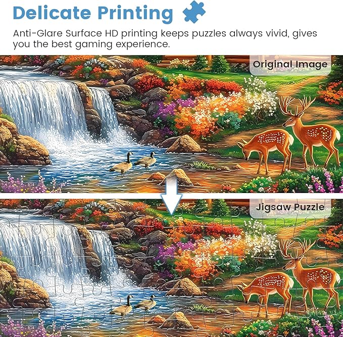 Puzzles 500 Pieces for Adults | Alpine Serenity Jigsaw Puzzles | Recycled Cardboar Jigsaw Puzzles 500 Pieces | Challenging Family Activity Great Gift Idea for Family Friends | 20.5 X 15 inches