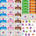 SpriteGru Animal Bingo Game, 25PCS Bingo Board Game, 2-25 Players Bingo Game Set for Family, Friend, Kid, Adult, Fun Group Activity Interesting Party Supplies