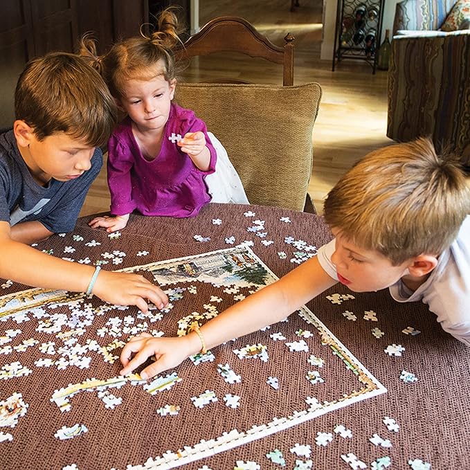 Acadia National Park Map JJigsaw Puzzle - 1000 Pieces, Hand-Illustrated - Educational & Fun Family Activity, Ages 7+, Includes Poster