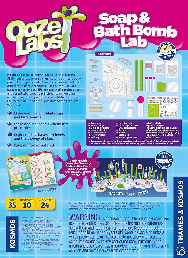 Thames Kosmos Ooze Labs: Soap Bath Bomb OPEN BOX