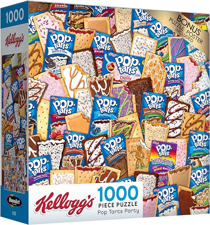 RoseArt - Kellogg's - Pop Tart Party - 1000 Piece Jigsaw Puzzles for Adults