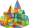 Magnetic Tiles, 63PCS Magnetic Blocks for Kids, Magnet Building Set, Construction Building Set,STEM Sensory Educational Toys Gift for Toddlers Kids 3 4 5 6 7 8 9 Year Old