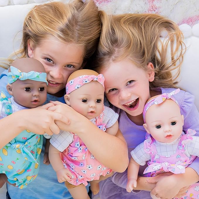 ADORA Wrapped in Love Babies, 6-Piece Set Baby Doll with Voice Recorder Feature, Includes, Removable Outfit, Headband, Romper, Pacifier and Diaper, Birthday Gift for Ages 3+ - Darling
