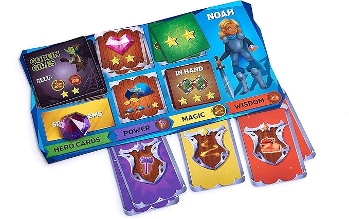Fantasy Themed Board Game for Kids Ages 5+, Family Fantasy Tabletop Adventure for Boys and Girls