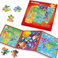 QUOKKA Magnetic Puzzles for Kids Ages 4-6 - 36 Pieces Sudoku Toddler Puzzles Ages 2-4 - Travel Games for Kids Ages 3-5 - USA Space World Toddler Travel Toys - Car Airplane Road Trip Games