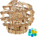 Wood Trick Wooden Marble Run Electric Motorized - 3D Wooden Puzzles for Adults to Build - 17x16 - Marble Maze Wooden Model Kits for Adults to Build