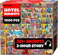QUOKKA 1000 Piece Puzzle for Adults and Teens – Hotel Wildeluxe Adult Jigsaw Puzzles with Hidden Secrets & Audio Story – Detailed Visual Puzzle Game for Focus & Relaxation with Twist – FSC Certified