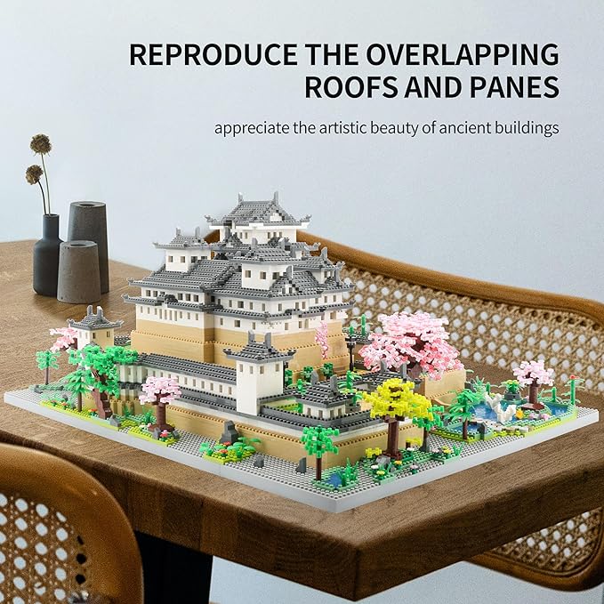 Japan Himeji Castle Micro Building Block Model 10080 PCS for Adults Architecture Landmarks Collectible Toy Present Model Kit