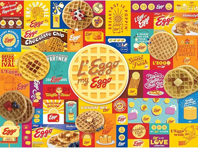 RoseArt - Kellogg's - Leggo My Eggo - 1000 Piece Jigsaw Puzzles for Adults