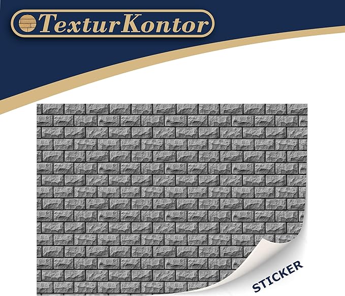 3 Sheets Self-Adhesive Wall Cladding for Dollhouse 1:12 Scale (Historic Rock Wall)