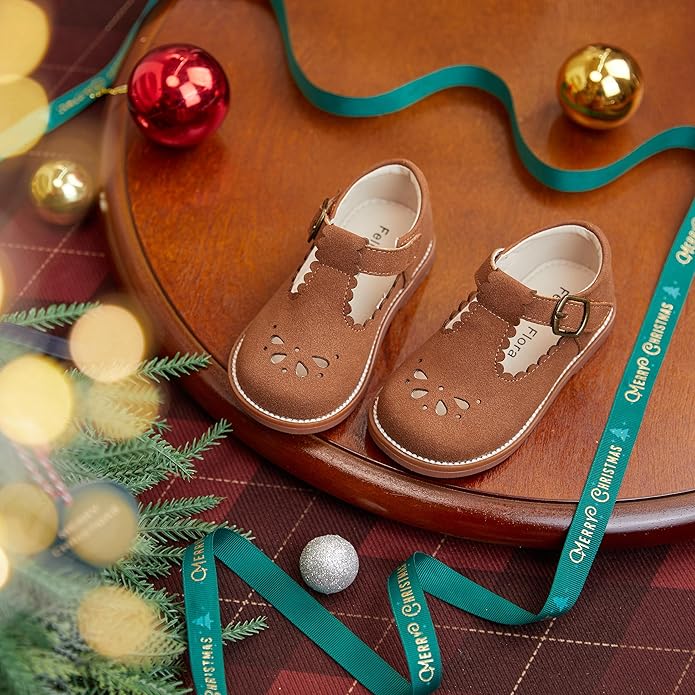 Felix & Flora Toddler Little Girl Mary Jane Dress Shoes - Ballet Flats for Girl Party School Shoes