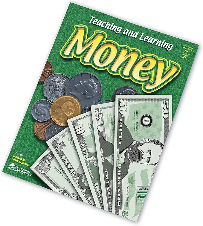 Learning Resources Teaching and Learning Money Activity Book, Counting/Sorting, Grades 4+,Multicolor