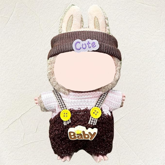 4 Pack—17cm Doll Clothes,Premium Doll Outfit with Accessories,Doll Princess Skirt,Cute Clothes Outfit for 17cm Dolls,End Dolls Fashion Clothing Set(No Dolls and Shoes) (Set V)