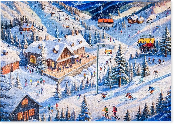 Ski Chalet Getaway | Traditions by Mosaic Puzzles - 1000 Piece Puzzle