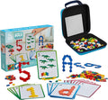 PLUS PLUS - Learn to Build ABC & 123 w/Travel Case, 500 Piece Bundle - Construction Building Stem/Steam Toy, Interlocking Mini Puzzle Blocks for Kids