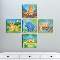 ArtPops Coloring Boxes – Pop-Up Pre-Printed Coloring Box Set – DIY Wall Art Kit for Kids – Eco-Friendly, Easy to Hang, No Frame Needed – 5-Pack, Wild Creatures