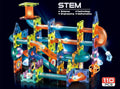 UNIQUE KIDS Magnetic Tiles Building Blocks with Marble Run STEM Toys STEAM Toys for Kids Ages 3-10+Year Old Boys Girls Best Christmas Birthday Gift (110 pcs)