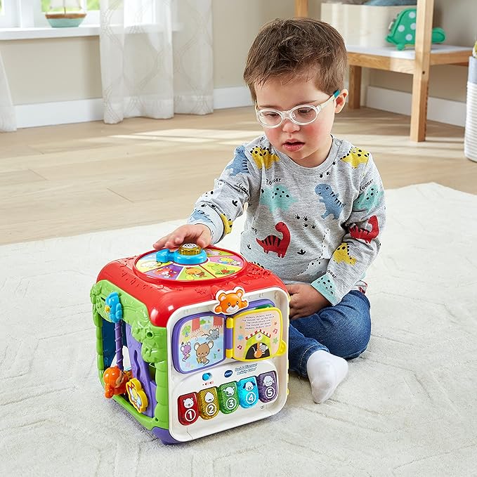 VTech Sort and Discover Activity Cube (Frustration Free Packaging), Red