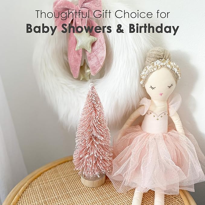 MON AMI Belle The Ballerina Stuffed Doll – 20”, Plush Ballerina Doll for Girls, Use as Toy or Room Decor