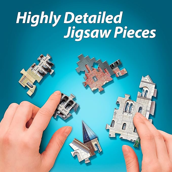 Wrebbit3D Neuschwanstein Castle 3D Puzzle | 890 Jigsaw Puzzle Pieces | Germany Iconic Landmark and Architectural Masterpiece