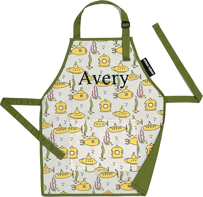 Urban Infant Little Helper Kids Apron - Children's Cooking Art Gardening - Great Gift for Toddler Boys and Girls
