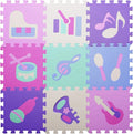 Coolcandy Baby Play Mat Without Fence, 9Pcs Interlocking Puzzle Floor Mat, 0.4" Thick Non-Toxic EVA Foam Play Mat, for Infants & Toddlers 3-36 Months, Soft Puzzle Tiles for Play Areas