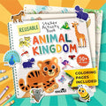 Excool Jelly Stickers for Toddlers - Waterproof Reusable Sticker Book for Kids, Easy to Clean Removable Animal Stickers for Kids, Reusable Sticker Books for Toddlers