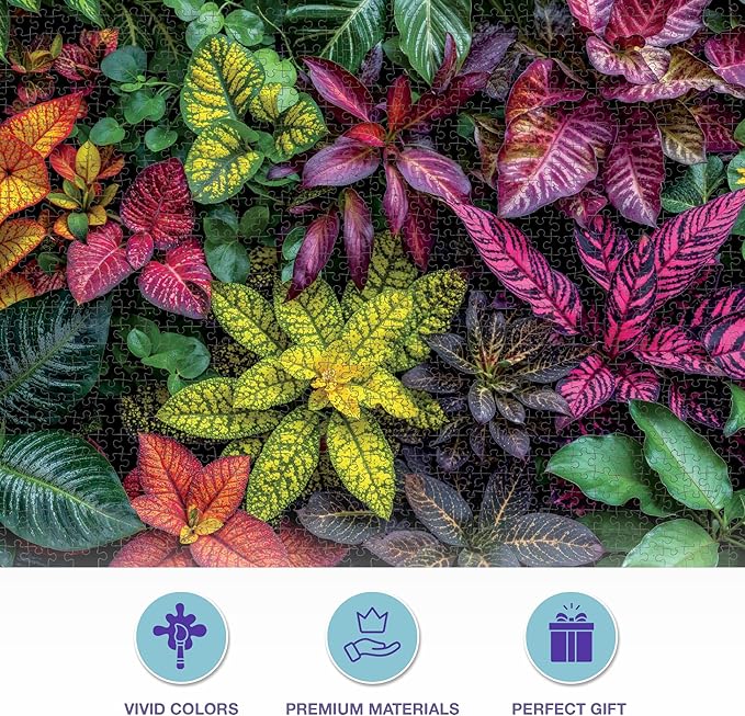 Cross & Glory - Garden of Colors - 1000 Piece Jigsaw Puzzle for Adults | Beautiful Garden Plant Puzzle | Vibrant and Challenging Puzzle for Adults