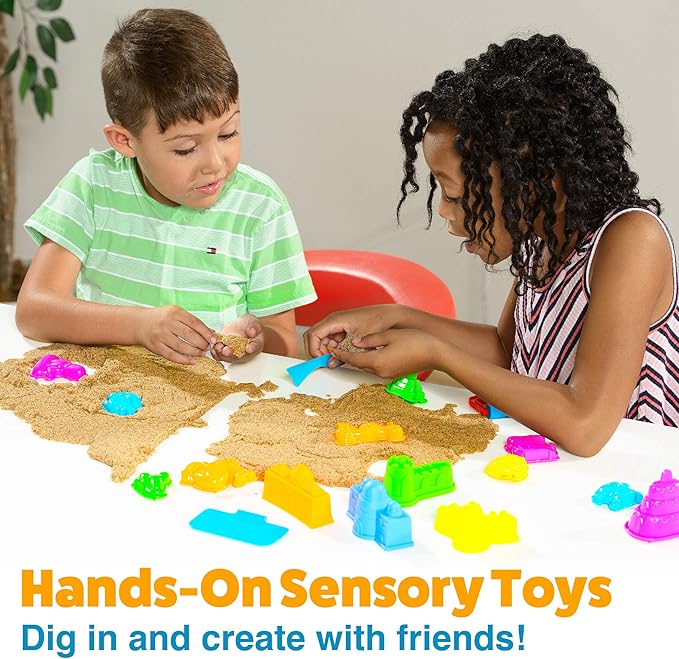 USA Toyz Sand Molds Beach Toys for Kids Set - 23pk Sandbox Toy for Toddlers, Compatible with Foam or Molding Clay Kits, Beach Sand Castle Building, Water Tables, Indoor Outdoor Sensory Toys for Kids