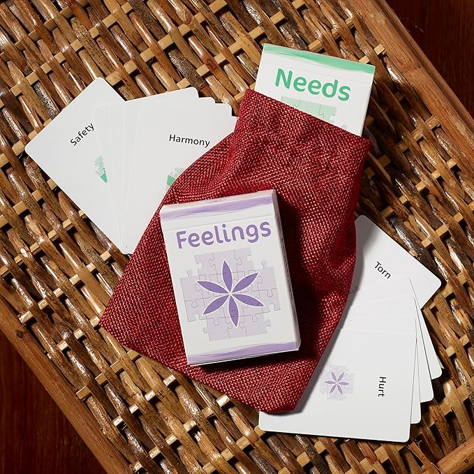 Powerful Communication Tool (Feelings and Needs Flash Cards) for Empathy and Emotional Intelligence