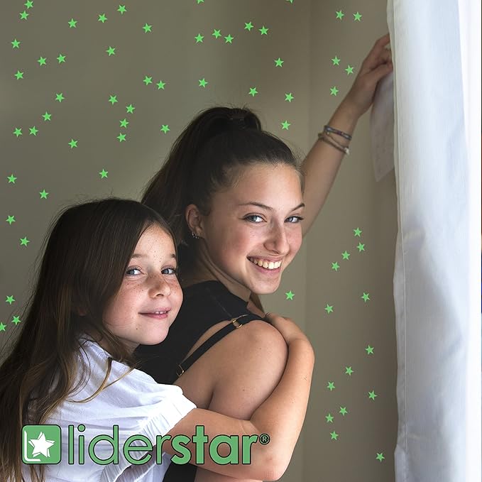 Stars for Ceiling – Glow in The Dark Stars and Moon Wall Decals for Kids Bedroom or Nursery, Luminous Star Stickers for Ceiling, Self-Adhesive Fluorescent Night Sky Decor, Gift for Boys and Girls