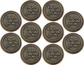 Bulk Set of 10 Romantic Love Expression Coins, You are The One for Me, I Need You by My Side, Anniversary Pocket Tokens for Date Night, Love Gift for Men & Women, from Him or Her