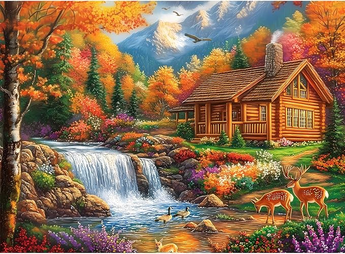 Puzzles 500 Pieces for Adults | Alpine Serenity Jigsaw Puzzles | Recycled Cardboar Jigsaw Puzzles 500 Pieces | Challenging Family Activity Great Gift Idea for Family Friends | 20.5 X 15 inches