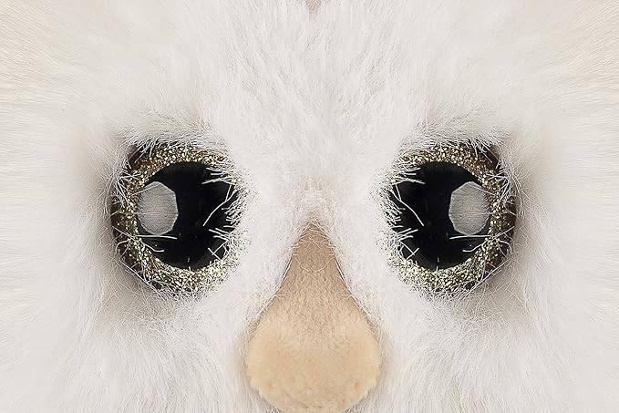 dilly dudu 10inches Snowy owl Stuffed Animal Plush,Plush Toy,Gifts for Kids(White)